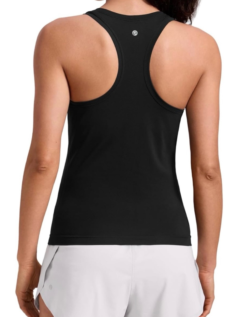 🩷 CRZ YOGA Black Racerback Tank Top
